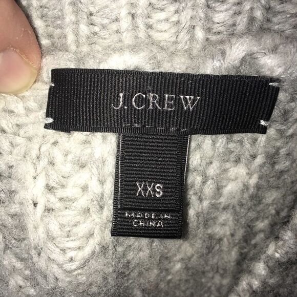 J Crew XXS angora and merino wool blend gray sweater - Picture 3 of 4